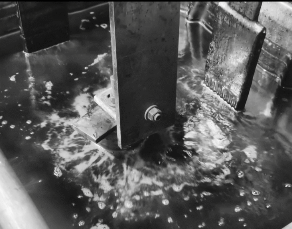 Hard chrome plating process on industrial hydraulic rod in Malaga WA